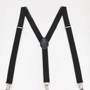 Men Plain Suspenders - Black/ one-size