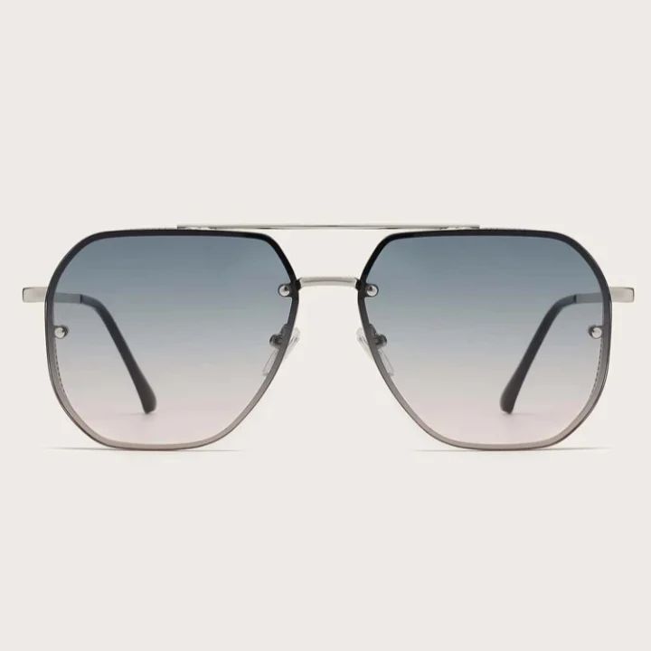 Men Top Bar Fashion Glasses - Multicolor