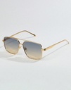 Men Tinted Lens Fashion Sunglasses - Gold