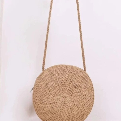 [sg2211142298602748] Mini Minimalist Straw Bag - Khaki