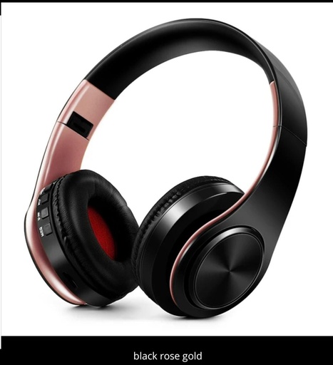 Bluetooth Wireless Headset - Black/ Rose Gold